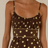 BAMBI Dress Giallo Pois