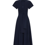 ELINA Wrap Shirt Dress
