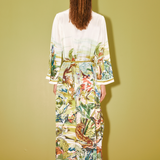 JUNGLE BOOGIE Silk Midi Dress