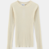 VAMP Ribbed Keyhole Crew | IVORY