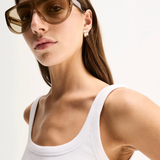 SILAS Knit Top | White