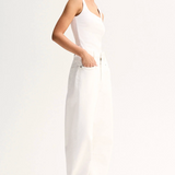 SILAS Knit Top | White