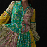 KENZIE Patchwork Shirtdress